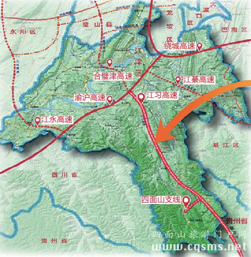 江習高速路網分布