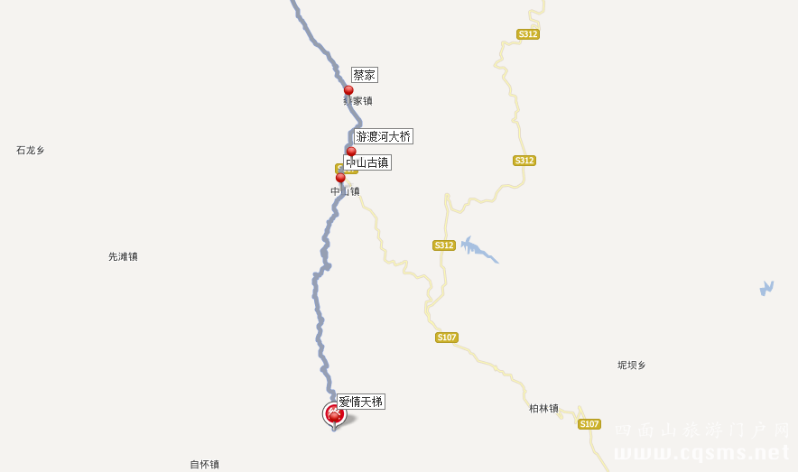 愛情天梯交通路線指示圖